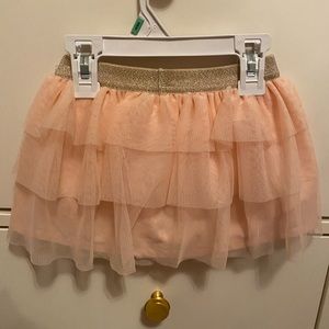 Carters Pink with Gold Waist Tutu Skirt